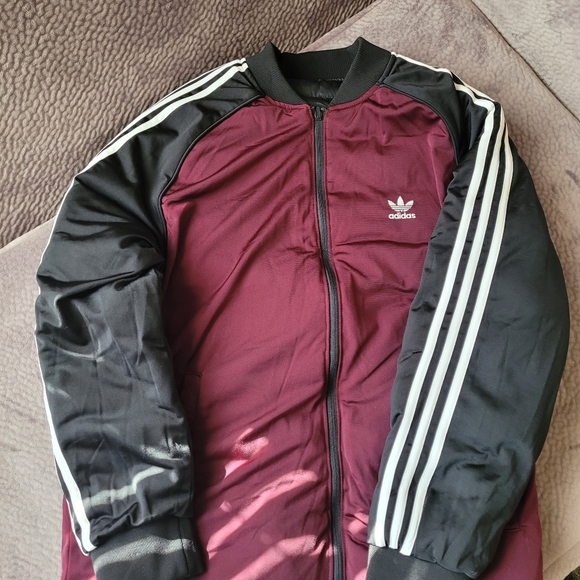 (RARE) MENS REVERSIBLE ADIDAS PUFFER COAT ( SIZE L ) - Picture 1 of 8